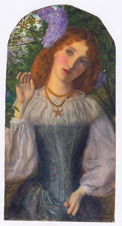 Lady of the Lilacs by Arthur Hughes